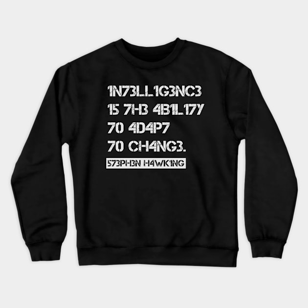 black intelligence / 8L4CK Crewneck Sweatshirt by Attia17